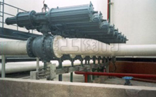 陕西榆林某电厂固定式大口径气动球阀安装现场