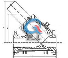 保温Y型过滤器外形结构图