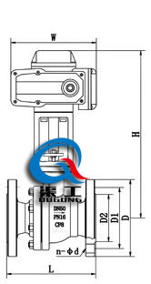 高温电动球阀 (配HR执行器) 