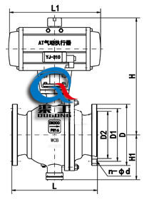 固定式气动球阀 (配AT执行器)
