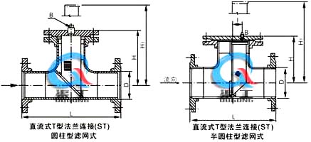 T型过滤器外形结构图